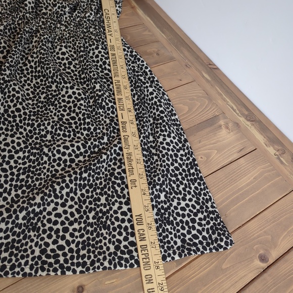 Topshop Black and White Smocked Animal Print Mini Dress - Picture 11 of 12